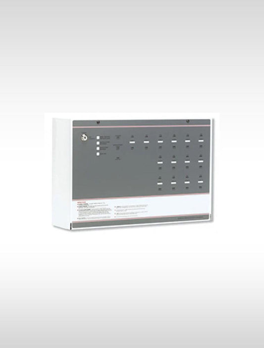 16-zone fire alarm control panel, English context